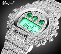 Missfox G Style Shock Mens Watch Top Brand Luxury Digital Watch Men Diamond Clock Class Classic Hip Hop Iced Out Watch 210606334621