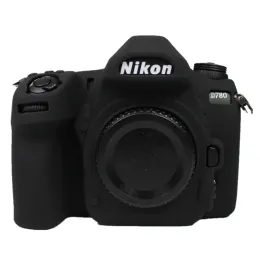 Kameras für Nikon D780 Silikonkamera Abdeckung Hochwertiger Litchi -Textur -Oberflächen -Silikon -Hülle für Nikon D780 Black Cover