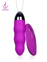 10 prędkości wibratorowe zabawki seksualne dla kobiety z bezprzewodowym zdalnym sterowaniem wodoodpornym wodoodpornym jajkiem USB do dorosłych Y27556291