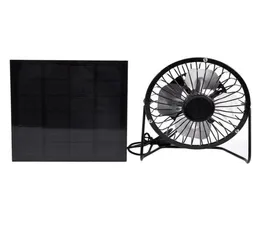 High Quality 4 Inch Cooling Ventilation Fan USB Solar Powered Panel Iron Fan For Home Office Outdoor Traveling Fishing15655377