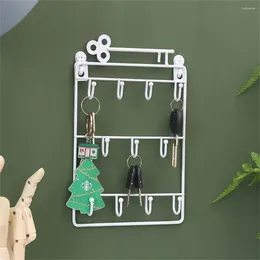 Hooks Wall Mounted Key Holder Storage Rack Organizer With Hook For Entryway Gate Doorway Jewelry Shelf Hanger Hanging Lock Opener