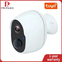 Intercom Tuya 저전력 배터리 카메라 야외 방수 WiFi 카메라 2MP PIR 모션 무선 보안 감지 CCTV 카메라 클라우드 스토리지