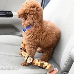 Colarinho de cachorro Pet Safety Satury Belt Belra de camuflagem de nylon restrições de líder acessórios ajustáveis Supplies de cinto de segurança do veículo