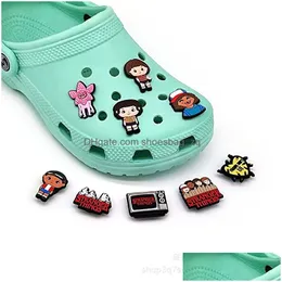 Smycken skräckfilm CLOG CHARMS JIBITZ SHOE CHARM CLOG PINS BUCKLE ACCESSORSER DROPLEVERIELL Baby barn Moderskap Dhgea