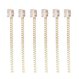 Stöder 6 Pack Electroculture Gardening Copper Coil Antennas för odling av grönsaker med elektroodlingsspolar