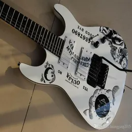 Ganz neuer E -Gitarre ESPKH2 Kirk Hammett Ouija One -Piece -Hals in Weiß 1202182472269