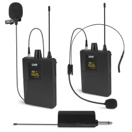 Microfones 30Cannel UHF Sistema de microfone Lavalier sem fio com 1 Receptor Handheld Dynamic164ft Faixa para Karaoke Speech PA System