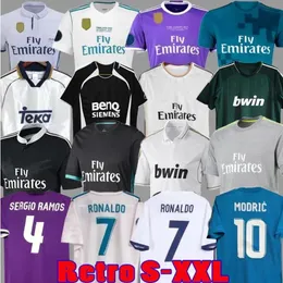 Maglie da calcio Real Madrids Retro Real Madrids Shirt da calcio 13 14 15 16 17 18 Guti SeedErf Carlos Kaka 94 95 96 97 98 99 00 01 02 03 04 05 Raul Zidane Bellingham Retro Shirts