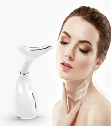 Neck hudvård USB Antiwrinkle Neck Care Instrument Vibration Neck Care Lifting Skin Draw Ta bort Massager Facial Device1823443