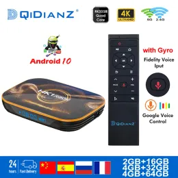 Box TV Box Android 10 4K Dual Wi -Fi BT Media Player Play Store Darmowa aplikacja Szybka zestaw górna pudełko PK HK1max H96 A95X