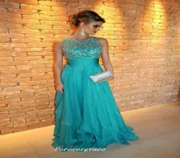 Mint Green Long Chiffon Prom Dress Sexy A Line Applique Women Wear Occasionali abiti da festa Special Party FACED PLASS PLUSE3459419