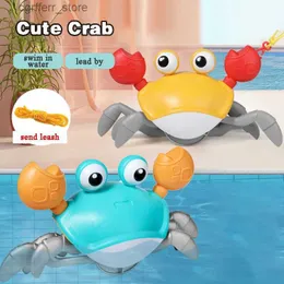 ألعاب Baby Bath Toys محاكاة بالقصور الذاتي ، ستجول السلطعون المشي في Toys Toys Bath Bath وتلعب ألعاب المياه للأطفال هدايا L48