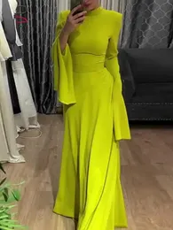 Uoozee Latest Style Fashion Solid Color Party Evening Dress Women Spring Summer Ruffle Sleeves Elegant ALine Maxi Dresses 240408