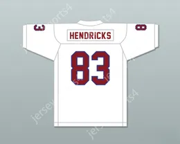 Benutzerdefinierte Namensnummer Ted Hendricks 83 Hialeah Senior High School Vollblut White Football Trikot 1 Top-S-6xl
