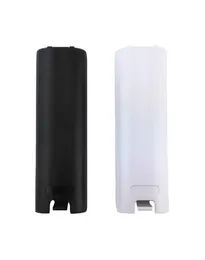 New Plastic Battery Cover Lid Shell Replacement For Wii Remote Controller Back Door Black White DHL FEDEX EMS SHIP9134947