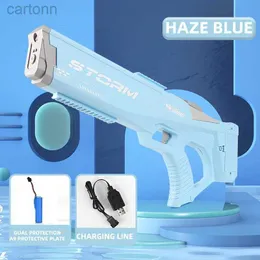 Gun Toys Electric Shark Spray Gun Fully Automatic Suction High Pressure Water Blaster Pool Toy Gun Summer Beach Outdoor Toy for Kids Gift 240408