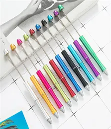 DIY Perlable Metal Pen Creative Ballpoint Pens Hochzeit Schreiben Personalisiertes Geschenk für Gäste Business Advertising7039092