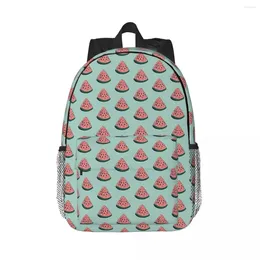 Backpack Watermelon Summer Fruit melão amante garotos meninas bookbag infantil bolsas de escola viagens rucksack saco de ombro de grande capacidade