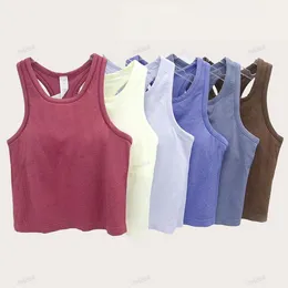 Donne Ebb a Street Yoga Allinea Allinee Sport Women Sport Top Classic Fitness Burro Fittimo Tank Gym Glet Yoga Beauty Back Back Affrotto di Shock Apertide con torace rimovibile