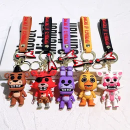 Freddy's The Amazing Digital Circus 3D Cartoon Keycain PendantカーバッグKeyCain 3D PVC Keychainで卸売りの安い5つのNigts