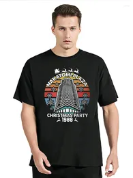 Мужские рубашки T Nakatomi Plaza Hip Hop Tshirt Die Hard Movie Chifsound Party 1988 Брюс Уиллис Leisure Plus Size Рубашка Summer Cotton Fort