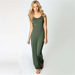 2022 Summer New Casual Women's Sexy Tank Top Long Sleeveless Slim Fit Dress