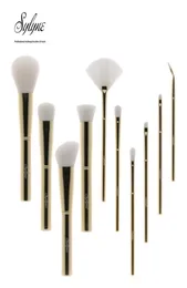 SYLYNE 10st Makeup Brush Set High Quality Professional Makeup Borstes Metal Gold Handle Make Make Up Borsts Kit Tools 3299511