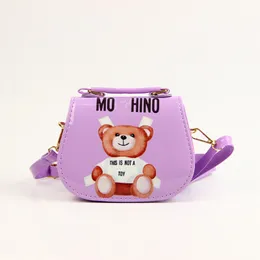 Kids New Fashion Princess Handbags Baby Girl Designer Gift Bag Children Little Bear ombre