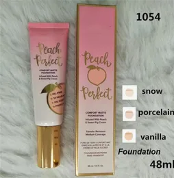 Makeup Foundation Peach Perfect Comfort Matte Foundation 3Colors 48ml Face Cream Foundation di alta qualità3145157