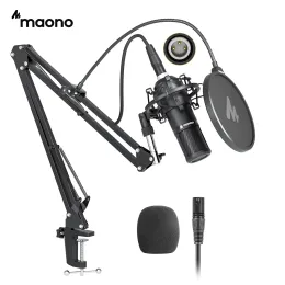 Microphones MAONO XLR Condenser Microphone Kit Professional Cardioid Vocal Studio Recording Mic for Streaming Voice Over HomeStudio.PM320S