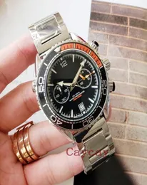 Классические модные мужчины наручные часы роскошные бизнес -джентльмены. Проверки Quartz Watch Серебряные мужские календаря из нержавеющей стали Watches9206256