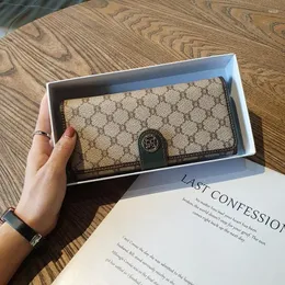 Wallets Women's Wallet 2024 Fashion Long Design Large Capacity Luxury Multi Functional Card Seat Clutch 10 Handba