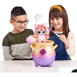 Nyhetsartiklar Dekorativa föremål Figurer Magic Mixies Fog Pot Surprise Pet Sound Light Interactive Blind Box Toys Authentic High D DH7OM