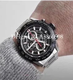 최고 품질의 Men039S Sports Watch 45mm 스테인레스 스틸 남성 시계 일본 VK 석영 크로노 그래프 Montre De Luxe Montres6823216