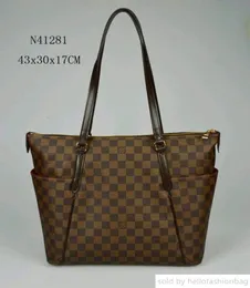 Damir Eb Cat Ne Checkerboard Classic Mode Totally Mm Handtasche oxidiert echtes Leder -Ikon -Taschen Umhängetasche 8695987