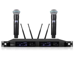 QLX24D UHF UHF UHF Dual Wireless Microfono Sistema Stage Performance con due microfone wireless5311163