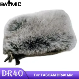 Akcesoria Aoshen dla Tascam DR40 Nagrywanie mikrofonu Dead Cat Outdoor Artificial Fur Preshield Cover Muff Shield Sanda