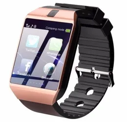 Bluetooth Smart Watch Mens Sports Smartwatch DZ09 Android Call Relogio 2G GSM SIM TF Card Camera för telefon PK GT08 A1 C190410014226088