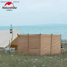 الخيام والملاجئ Naturehike 3x1m في الهواء الطلق شاشة القطن Windbreak المحمولة التخييم نزهة BBQ خيمة ورياح درع ستارة مستقرة حاجز جدران L48