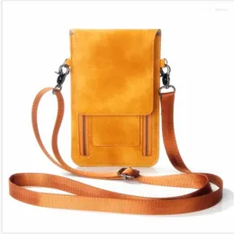 Putrinhado de carteira de carteira para mulheres, suporte para celular bolsas de ombro para celular garotas mini bolsa de couro cuchuth blop ghlap bolso mujer