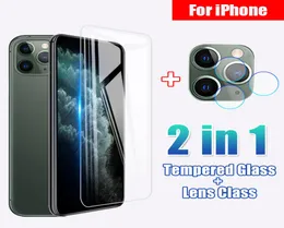 Vidro temperado de capa total para iPhone 11 Pro x xr xs max camera protetor de tela para iPhone 6 6s 7 8 Plus Protetive Glass7449039