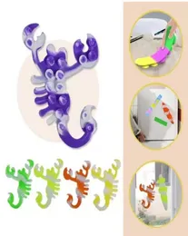 3D TIY Dye Scorpion Toy Pull It Finger Toys Bubble Sucker Sensory Stress Relace