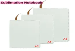 Sublimation Notepads Blank Faux Leather Cover Notebook 내부 페이지 A4 A4 A5 A6 Daily Schedule Memo SketchBook Home School Office8994729