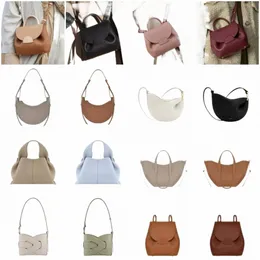 Torba designerska Modna klasyczna torba damska Najwyższa jakość torba pyłkowa luksusowy czysty krowide torebka w połowie księżyca w stylu crossbody torba na ramię