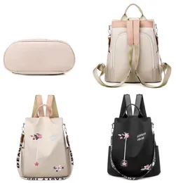 Sıradan Omuzlar Fonksiyon Oxford Nakış Okulu Anti 22 Hırsızlık Backpack Multi Seyahat 5jh Çanta Çantası Moda Kadınlar M2 IWWOR8398739