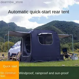 Tents and Shelters YOUSKY Outdoor Car Rear Tent SUV Extension Camping Tent with Anti-Mosquito Sunshade Self-Driving Camping Canopy Awning Tent L48