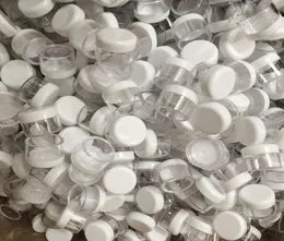 30 Gram 30 ML 1 Ounce Round Clear Empty Refillable Jars with WHITE Screw Cap Lid for Storing Travel Toner Moisturizer Lotion Oi9797222