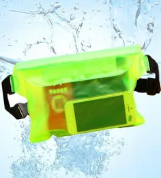 كيس رياضي مقاوم للماء حقيبة خصص السباحة تجريف الغوص الخصر فاني حزمة تحت الماء حقيبة جافة الكتف على الهاتف Pocket2066387