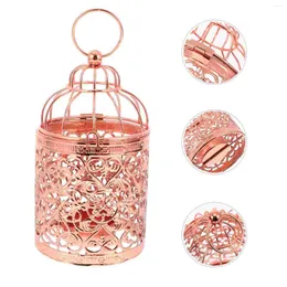 Candle Holders Candlestick Home Centerpiece Iron Holder Tealight Stand Bird Cage Simple Candleholder Banquet