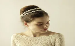 2019 Neue Hochzeit Kopfbedeckungen Haarzubehör mit Strassstichen Perlen Frauen Haarschmuck Hochzeit Tiaras Kronen HP8634575052